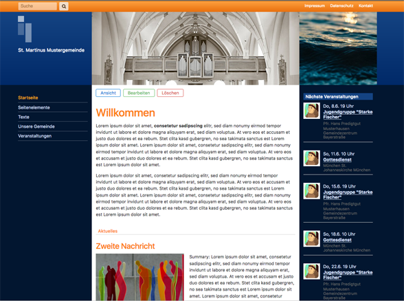 Screenshot des Classic Designs